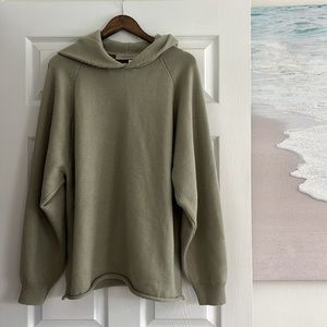 Men’s Size Medium (runs large) green Real Essentials Fear Of God Cashmere hoodie